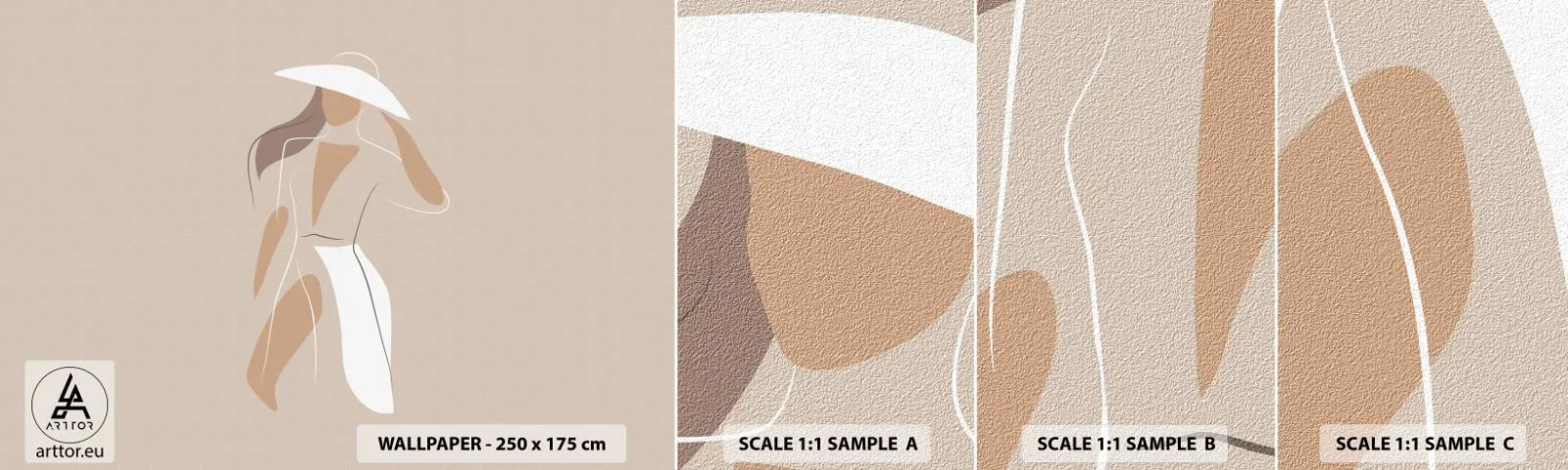 Fotobehang Monster Zelfklevend Deluxe Sticker - Mode is leuk - Vrouw, Grafisch, Mode - 100x30 cm