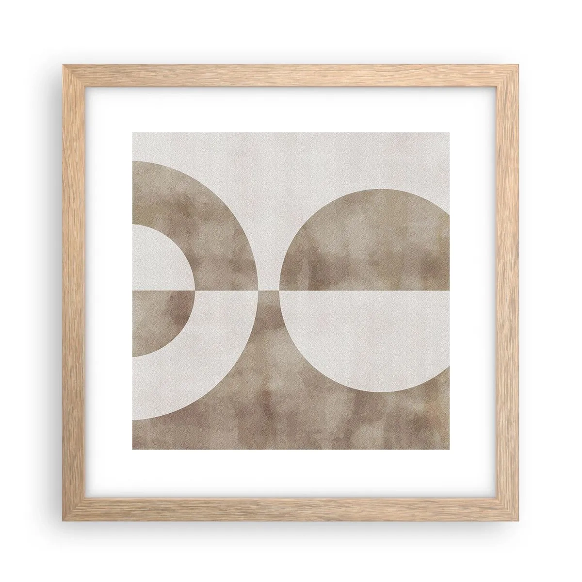 Een poster in een licht eiken lijst - Gelijkenissen en verschillen - 30x30 cm