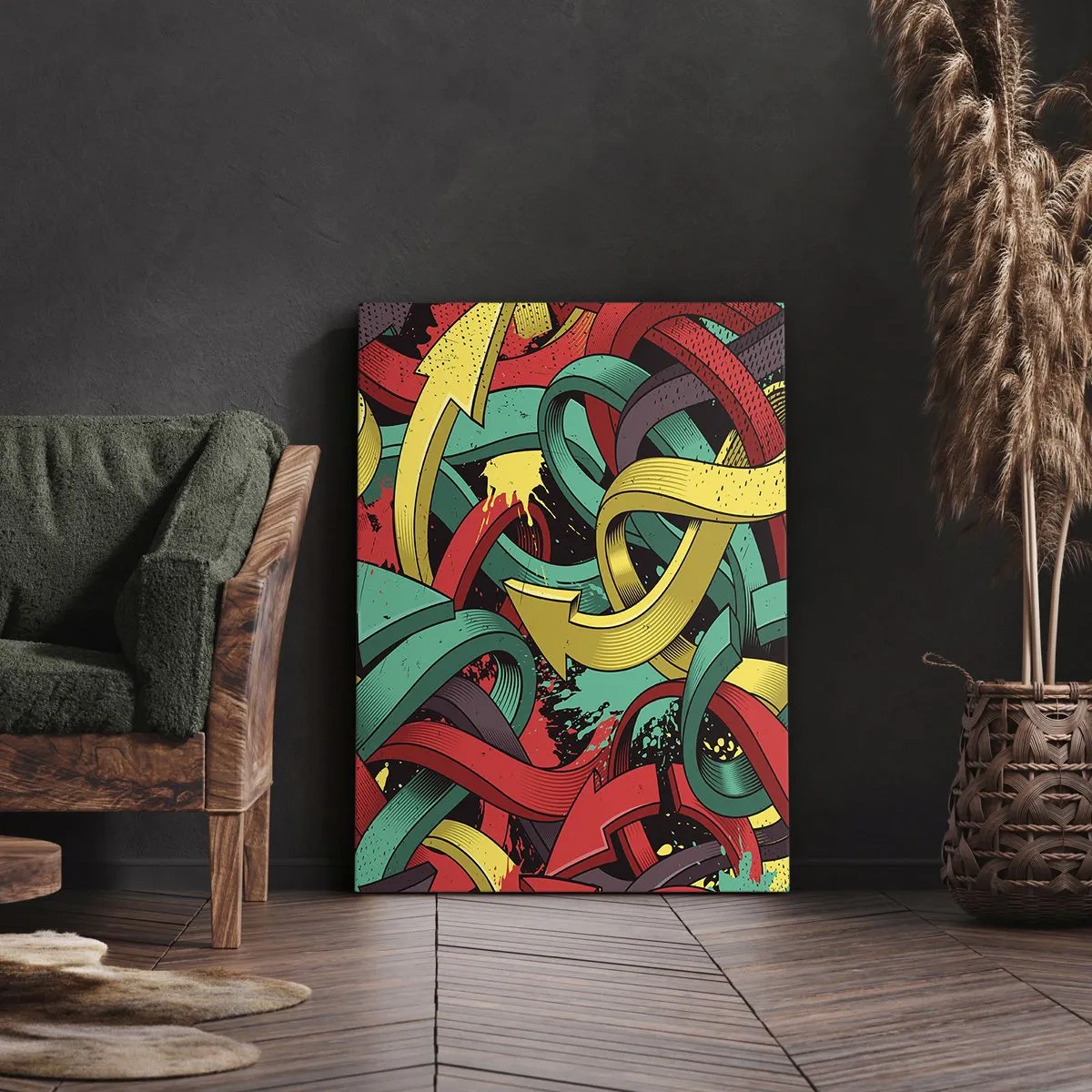 Schilderen op canvas - Welke weg naar het doel? - 50x70 cm