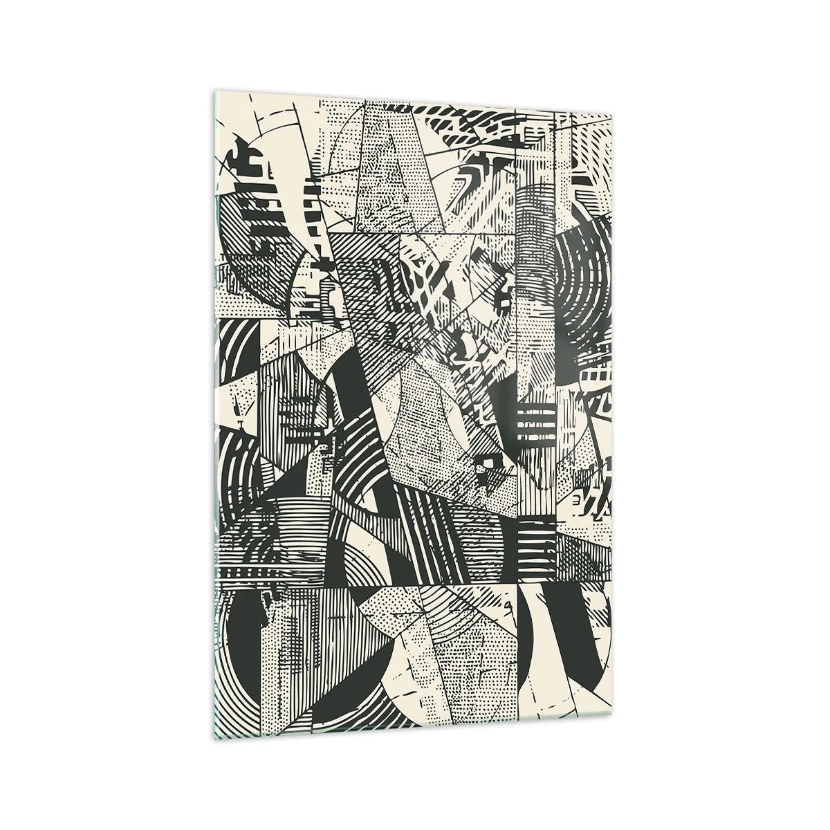 Schilderen op glas - De dynamiek van nu - 70x100 cm