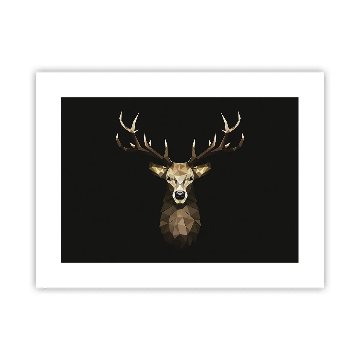 Poster - Kubistische herten - 40x30 cm