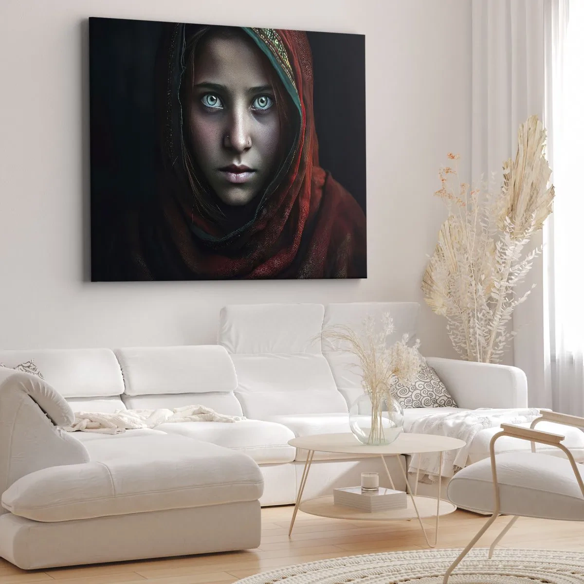 Schilderen op canvas - Oosterse prinses - 100x70 cm