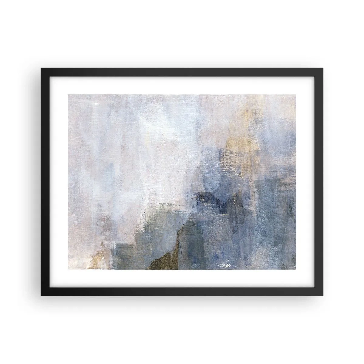 Poster in een zwarte lijst - Kleurtonen en akkoorden - 50x40 cm