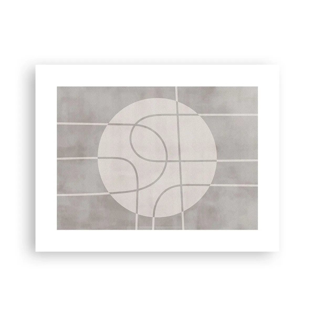 Poster - Rond en rechtdoor - 40x30 cm