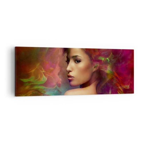 Schilderen op canvas - Mooier dan een regenboog, zo delicaat als een mist - 140x50 cm