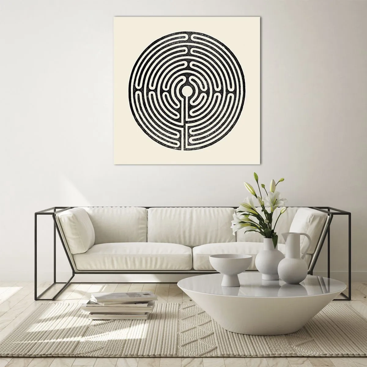 Schilderen op glas - Mysterieuze orde - 60x60 cm