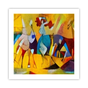 Poster - Zon - leven - vreugde - 50x50 cm