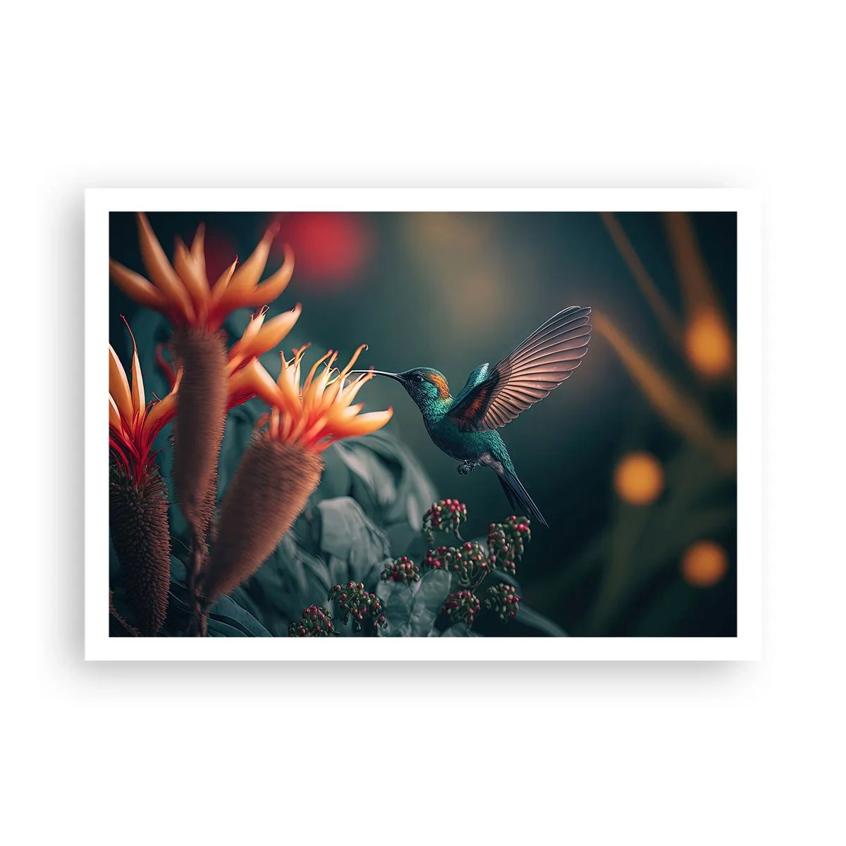 Poster - een werkelijk kleurrijk leven - 100x70 cm