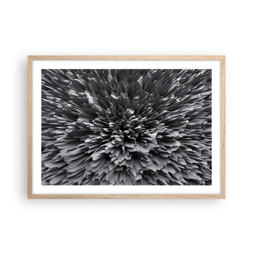 Een poster in een licht eiken lijst - Strikter kan het niet - 70x50 cm