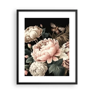 Poster in een zwarte lijst - In barokstijl - 40x50 cm