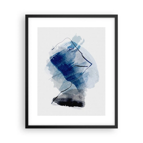 Poster in een zwarte lijst - Ijsberg - 40x50 cm