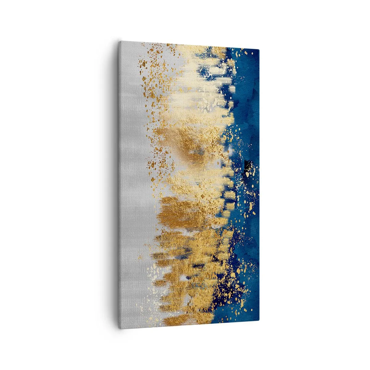 Schilderen op canvas - Een moderne compositie met sprankeling - 55x100 cm