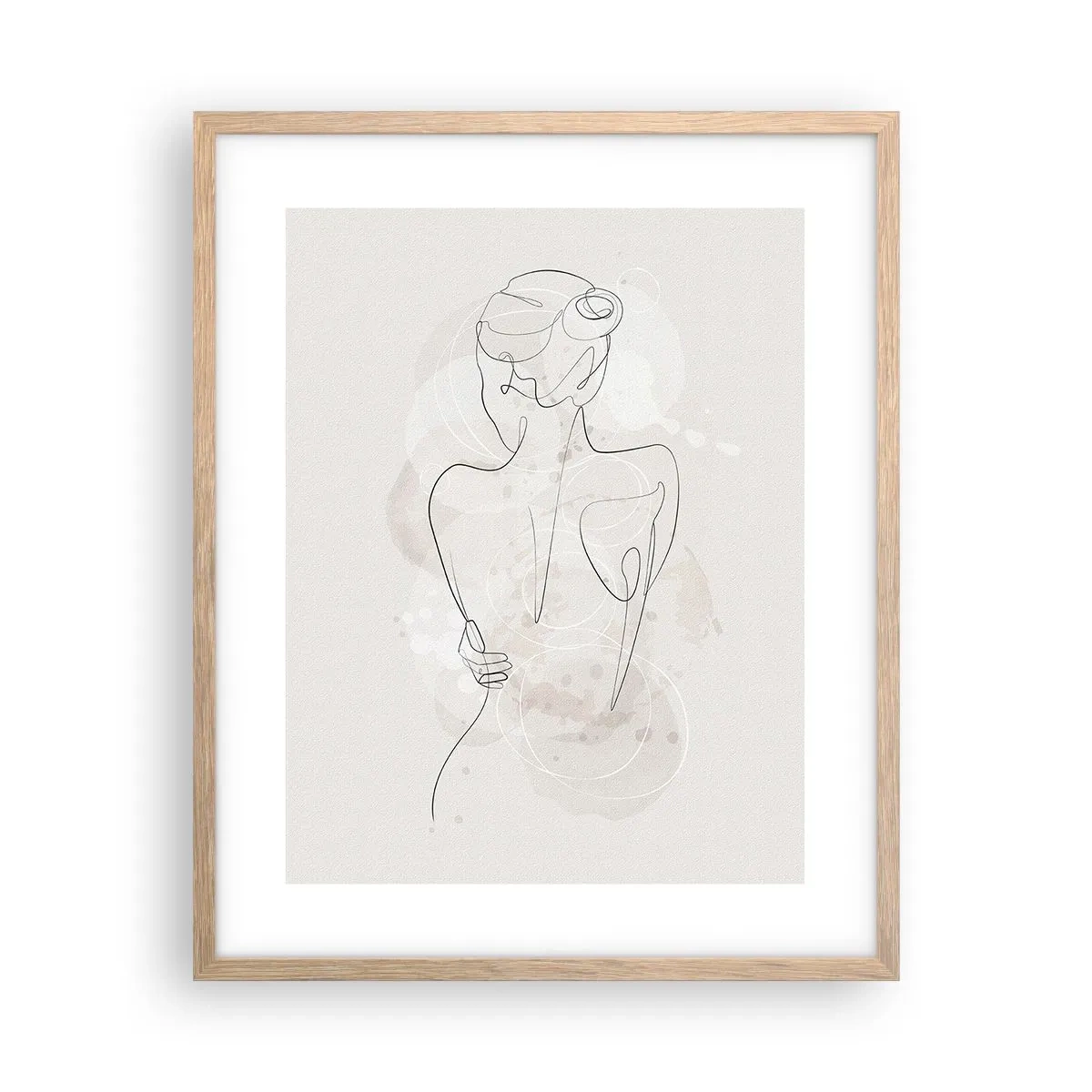 Een poster in een licht eiken lijst - Als een gevoelig instrument - 40x50 cm