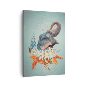 Schilderen op canvas - Een gebrul van vreugde - 50x70 cm