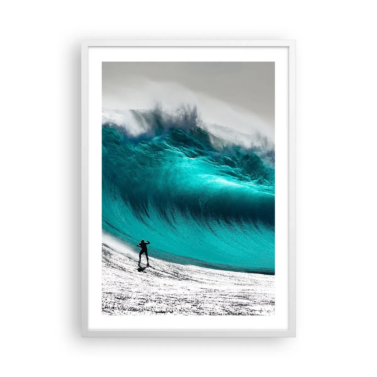Poster in een witte lijst - Uitdaging aanvaard - 50x70 cm