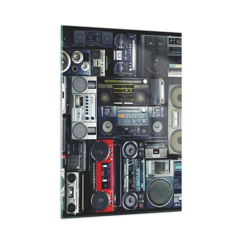 Schilderen op glas - Verlangen naar de jaren 80 - 50x70 cm