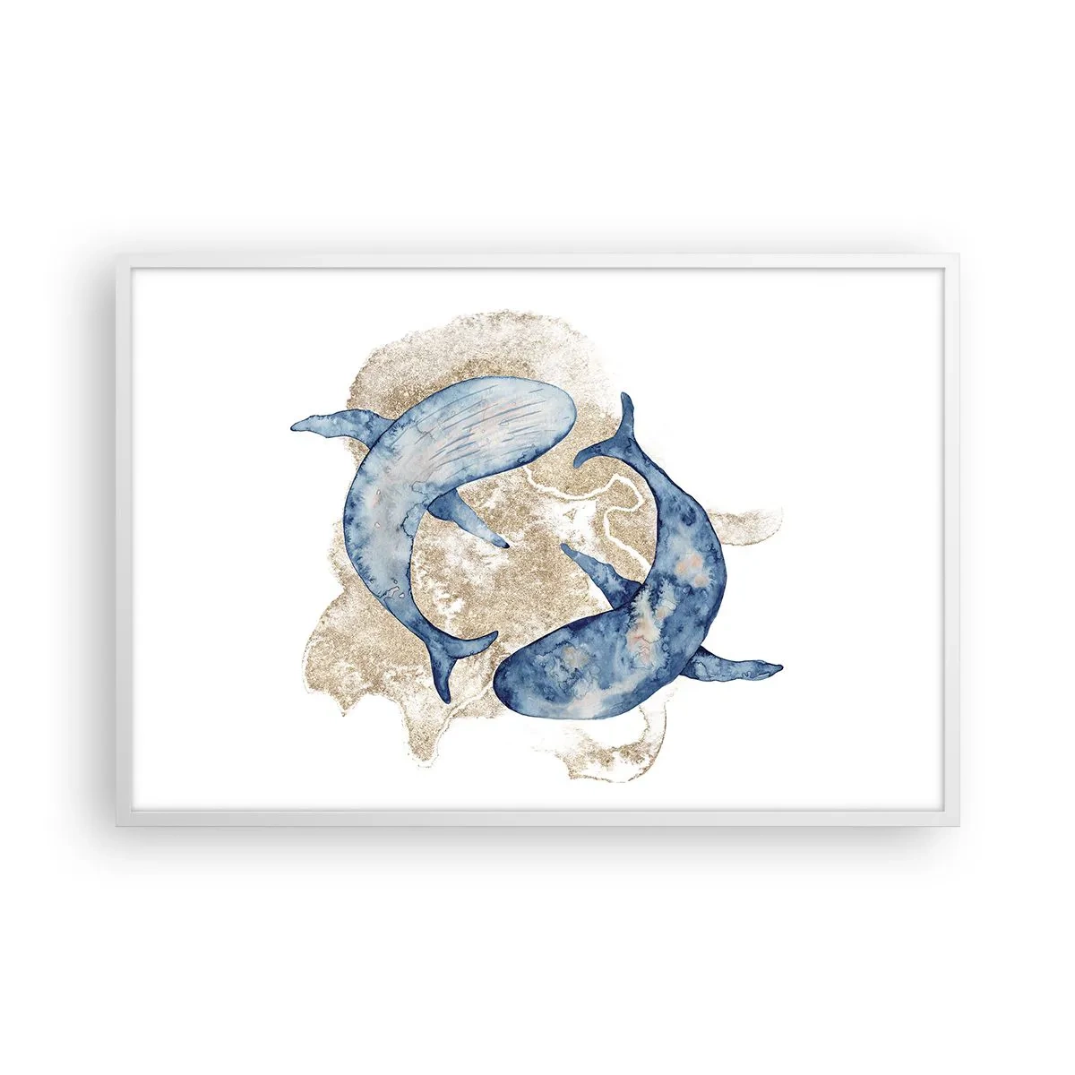 Poster in een witte lijst - Vriendschap of liefde? - 91x61 cm