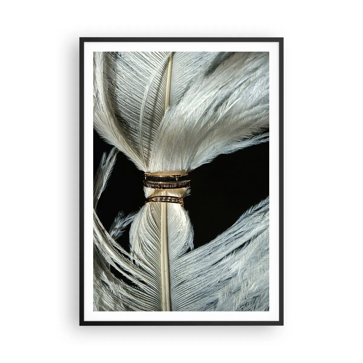 Poster in een zwarte lijst - ... en ik zal je niet verlaten ... - 70x100 cm