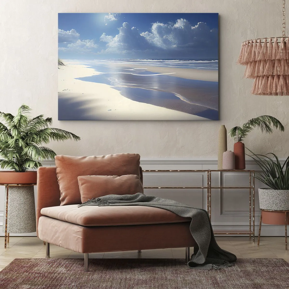 Schilderen op canvas - Paradijselijke vakantie - 120x80 cm