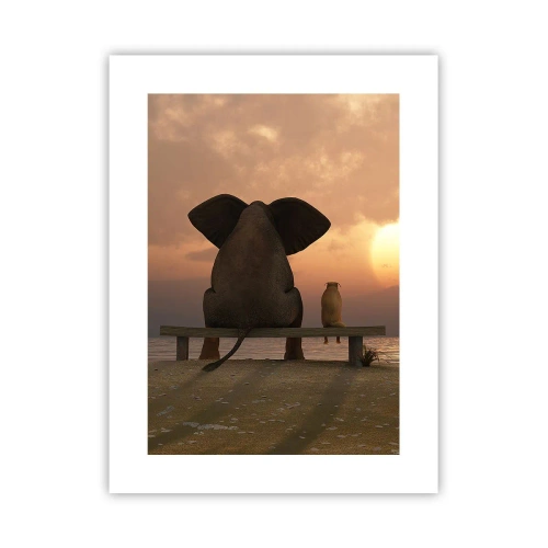 Poster - Het is goed om samen stil te zijn - 30x40 cm