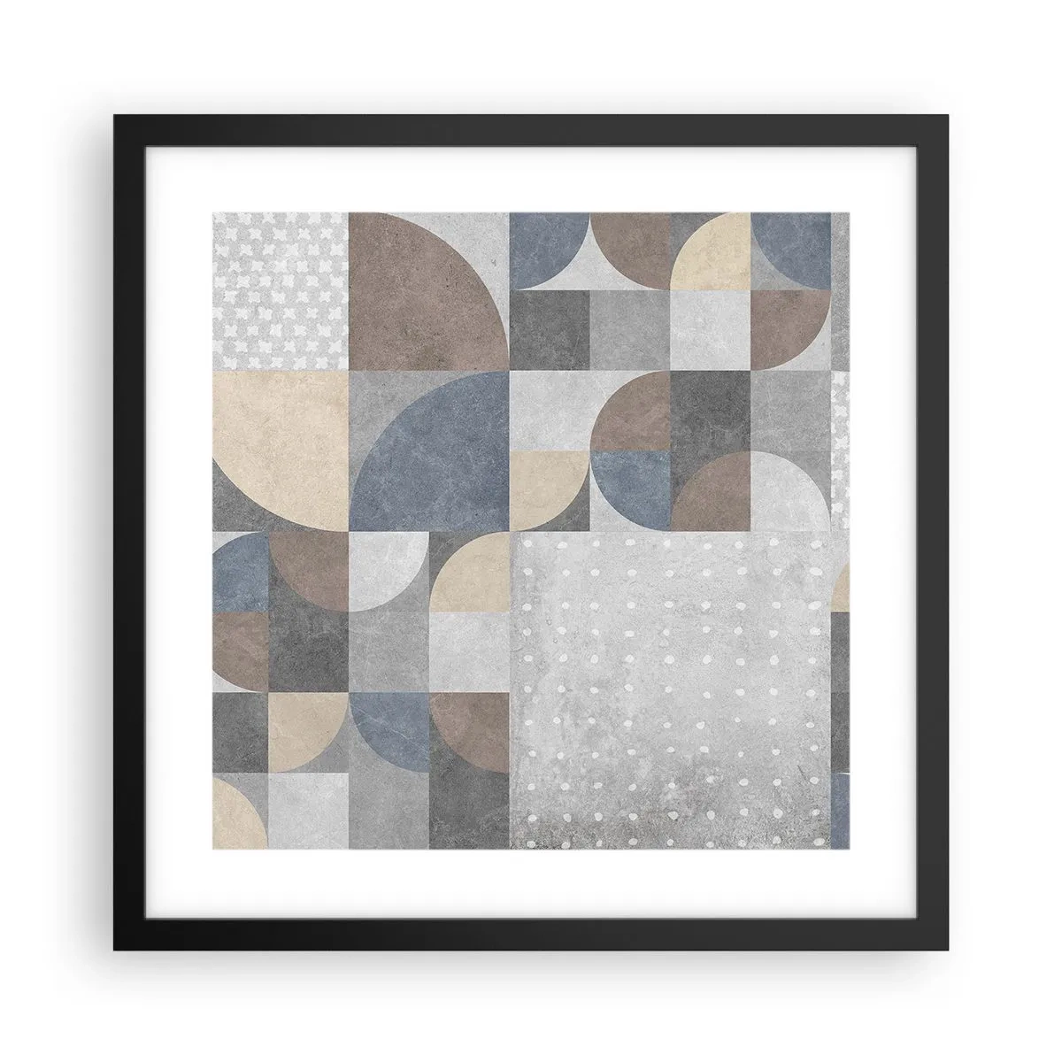 Poster in een zwarte lijst - Keramische fantasie - 40x40 cm