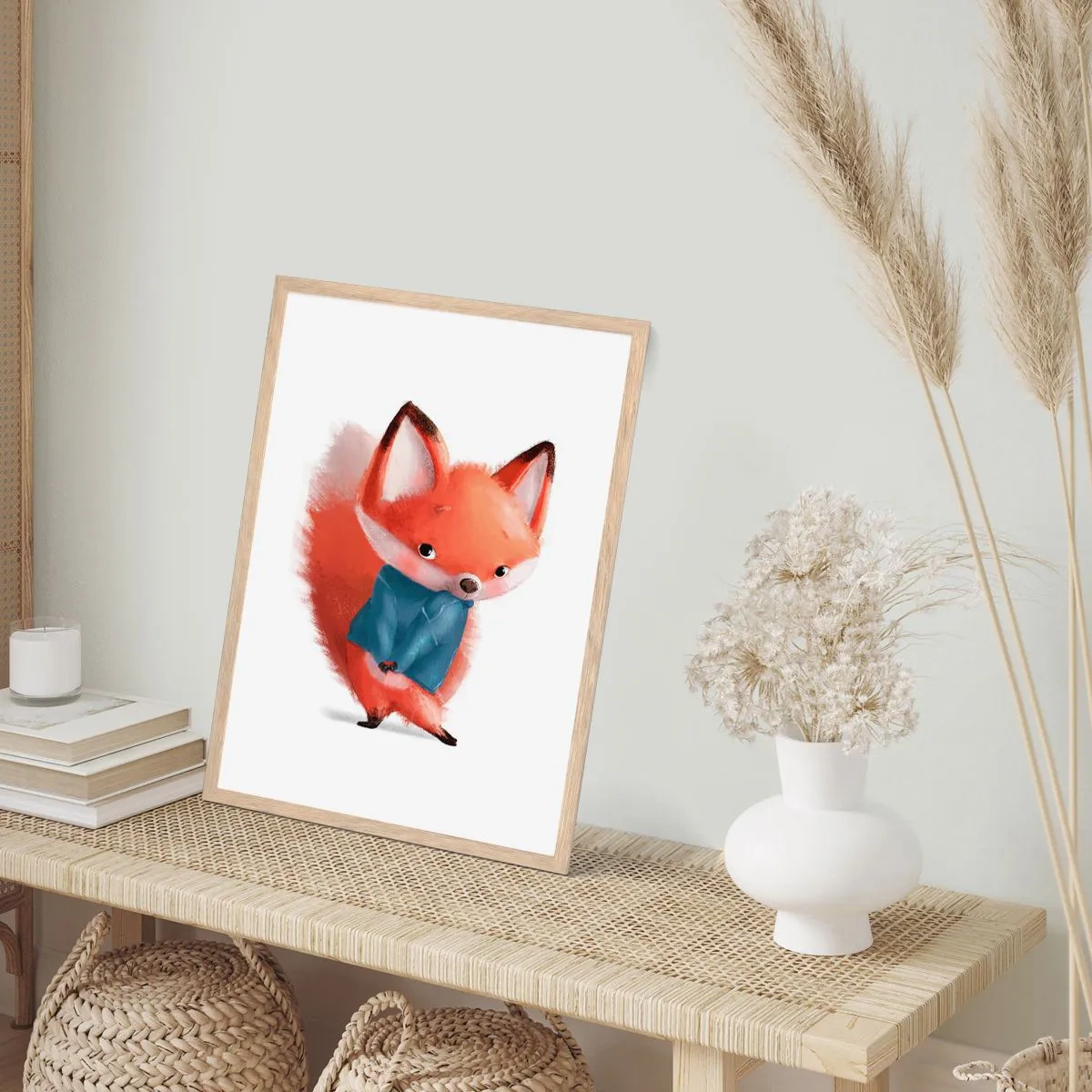 Een poster in een licht eiken lijst - Past het bij me? - 30x40 cm