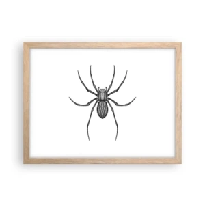 Een poster in een licht eiken lijst - Verontrustende precisie - 40x30 cm