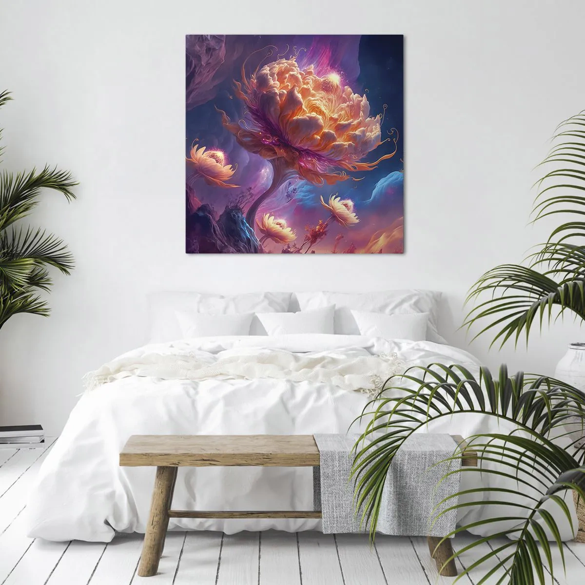 Schilderen op canvas - Andere wereld - 60x60 cm