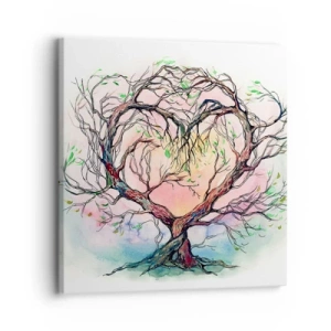 Schilderen op canvas - Samen tegen de stormen - 30x30 cm