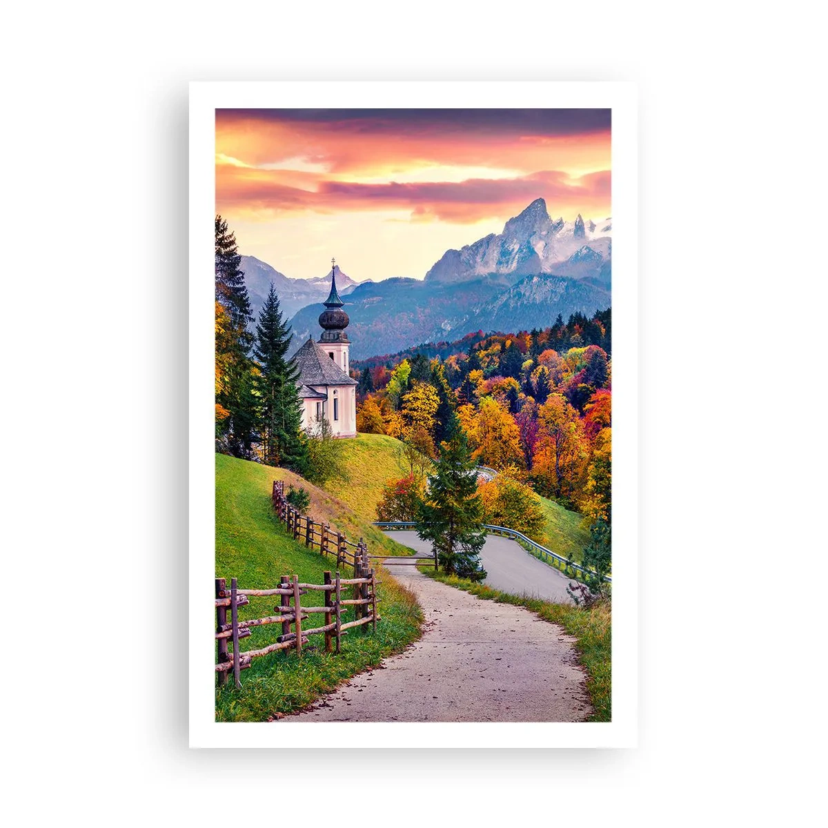 Poster - Landschap zoals geschilderd - 61x91 cm