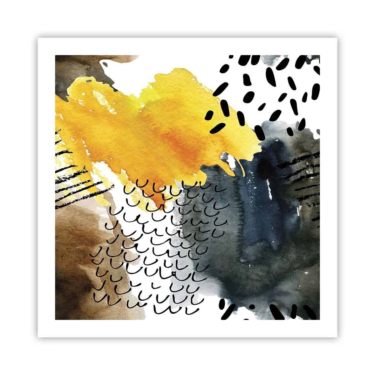 Poster - Een ontmoeting van de elementen - 60x60 cm