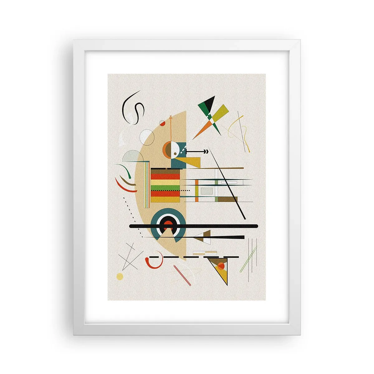 Poster in een witte lijst - En de wereld lacht - 30x40 cm