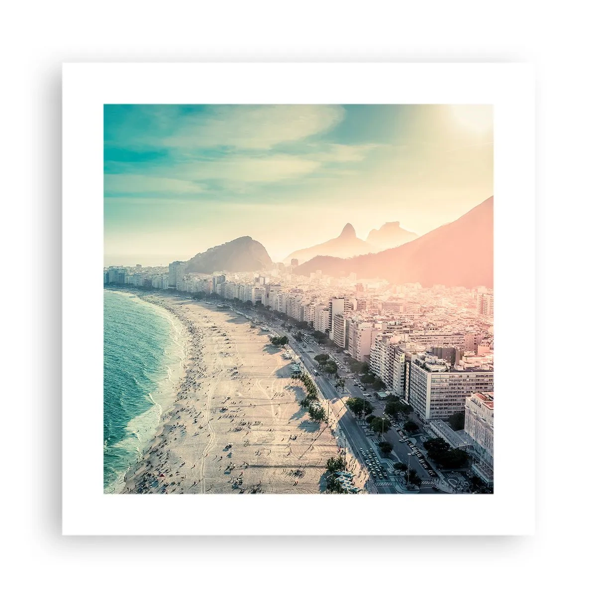 Poster - Eeuwige vakantie in Rio - 40x40 cm