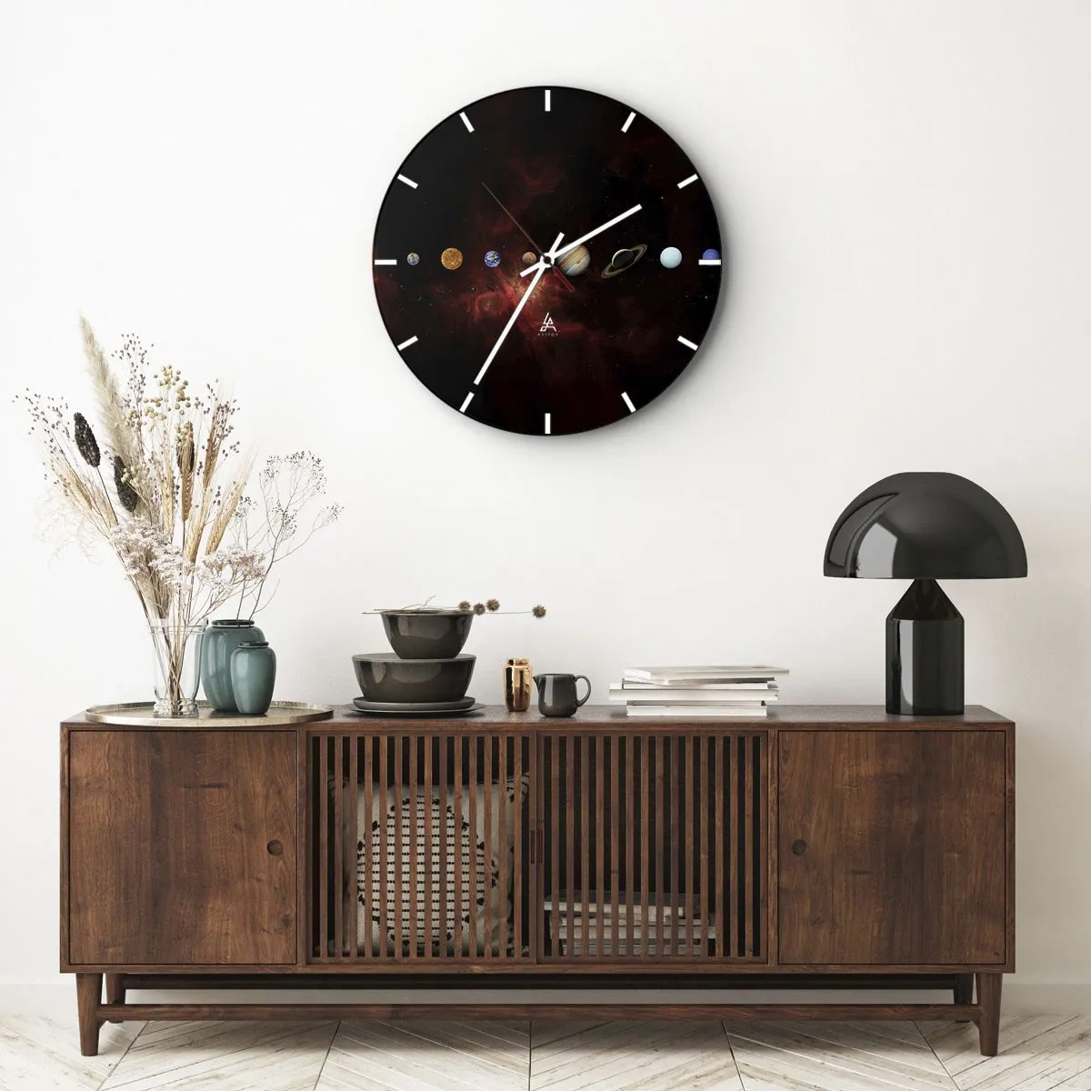 Wandklok - Klok - Onze buurt - 40x40 cm