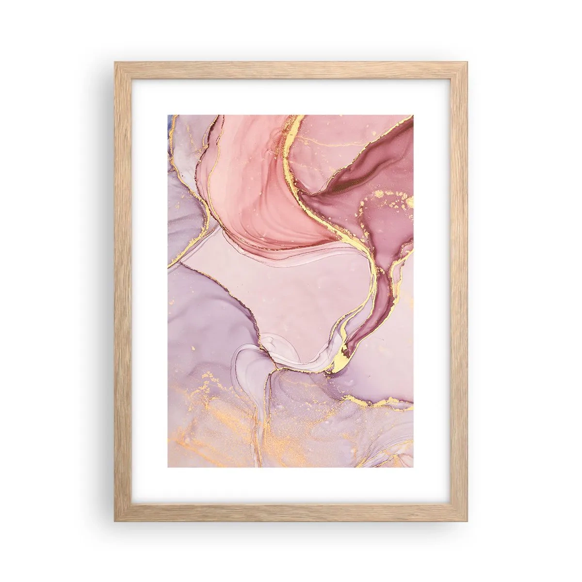 Een poster in een licht eiken lijst - Een streling van kleuren - 30x40 cm