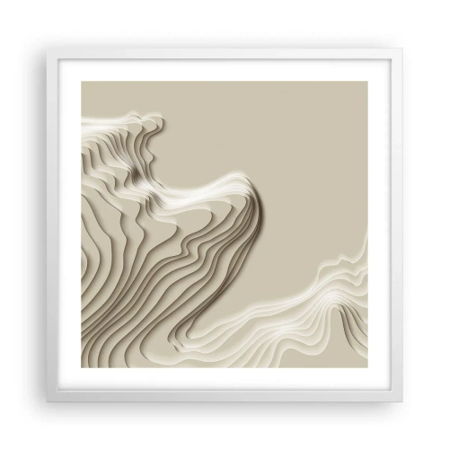 Poster in een witte lijst - Kunst topografie - 50x50 cm
