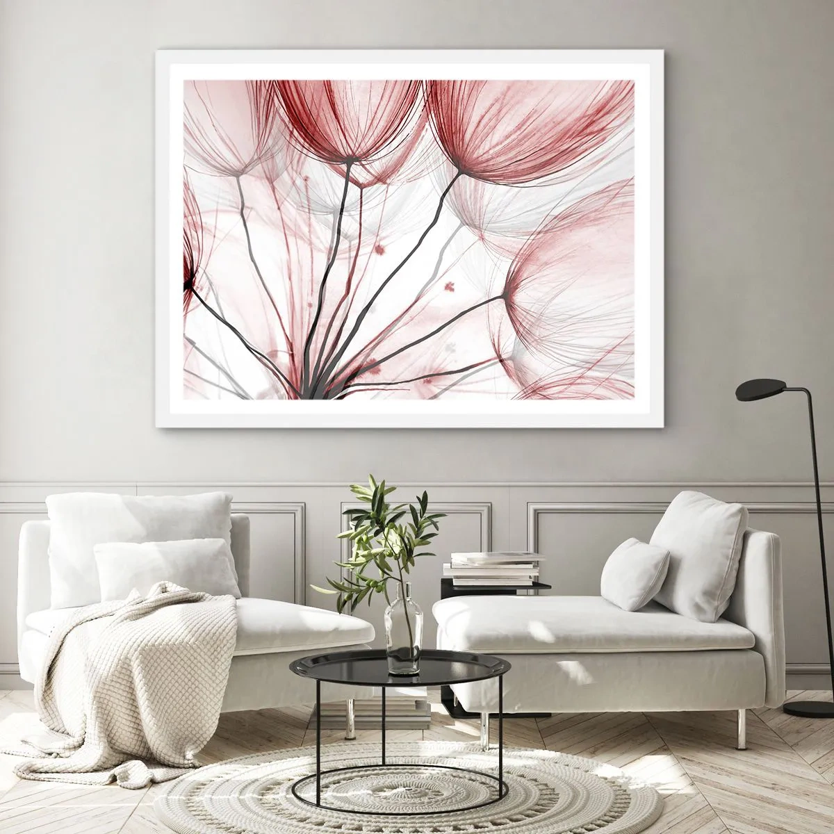 Poster in een witte lijst - Vóór het vertrek - 100x70 cm