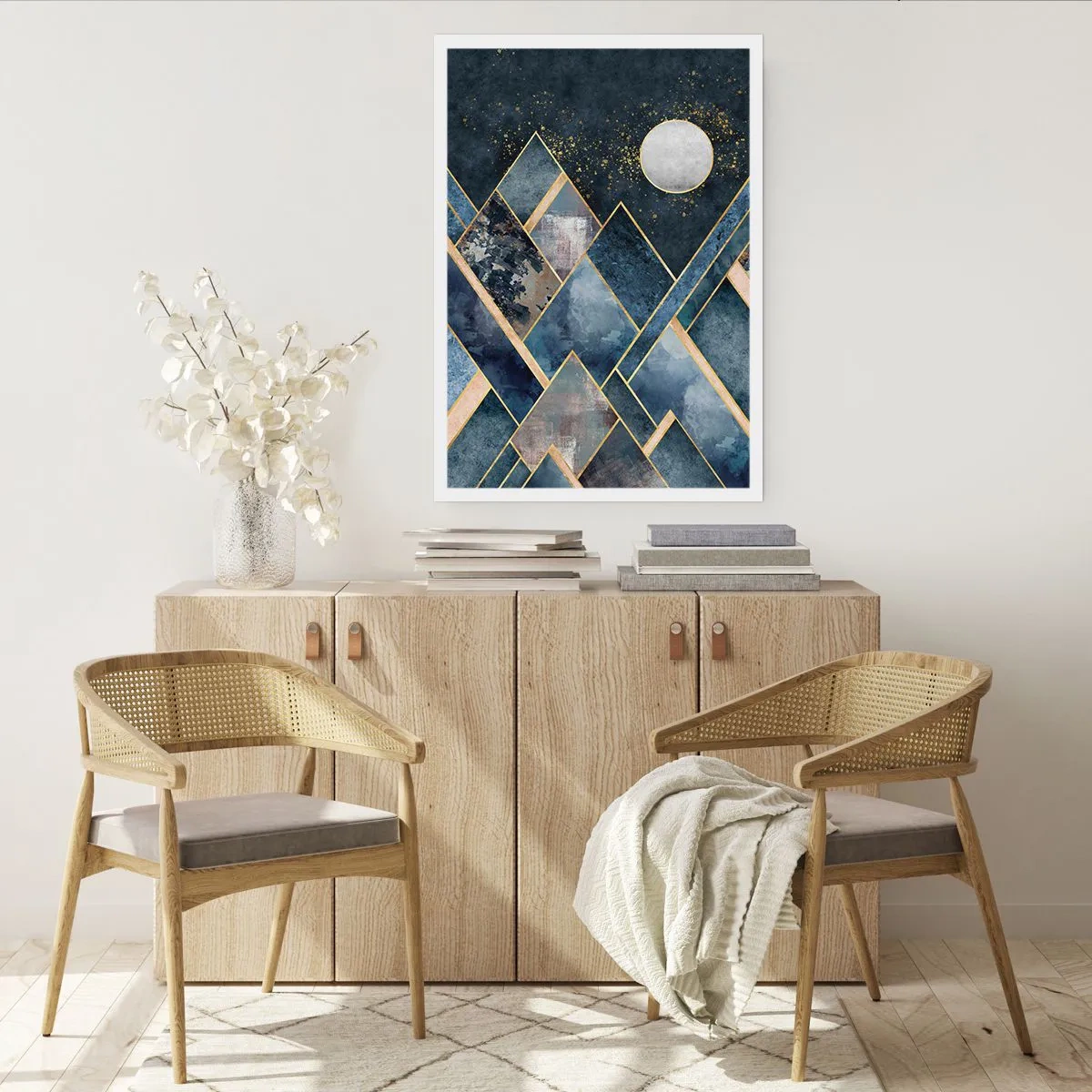 Poster - Geometrisch landschap - 50x70 cm