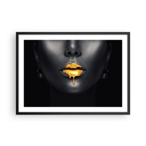 Poster in een zwarte lijst - Goldmouth - 70x50 cm