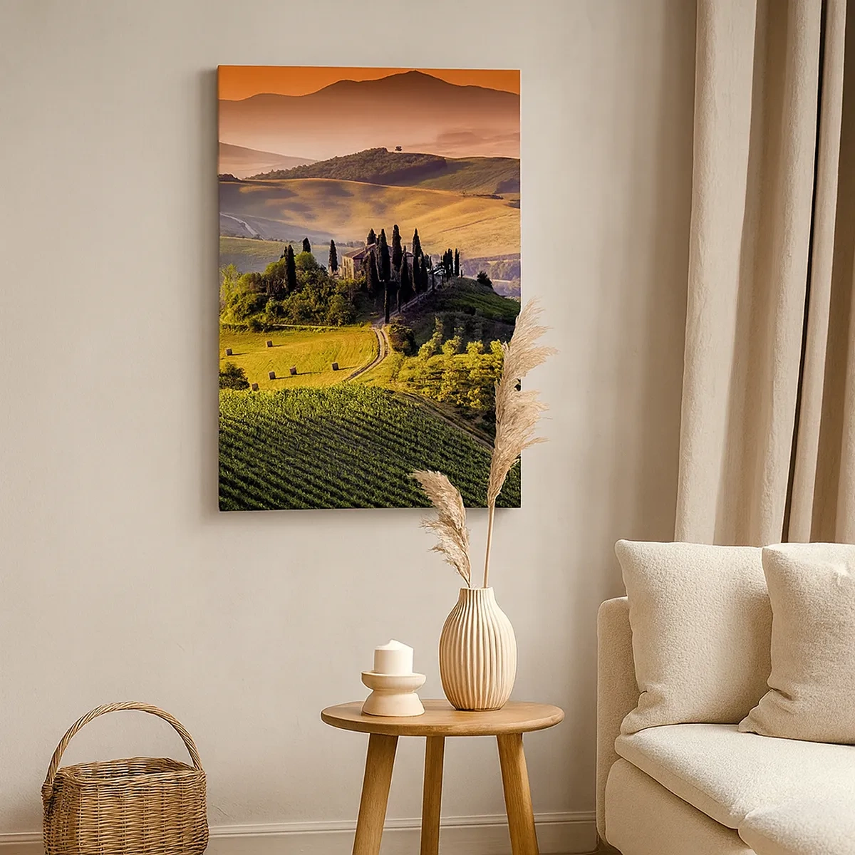Schilderen op canvas - Arcadia - het Toscaanse landschap - 50x70 cm