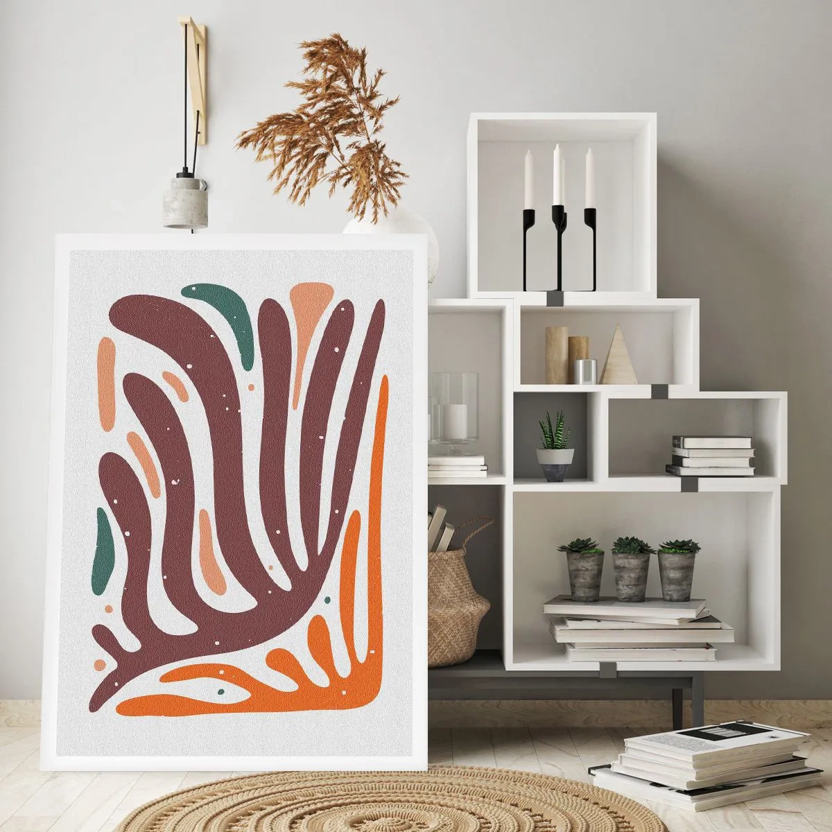 Poster - Stralende organische compositie - 30x40 cm