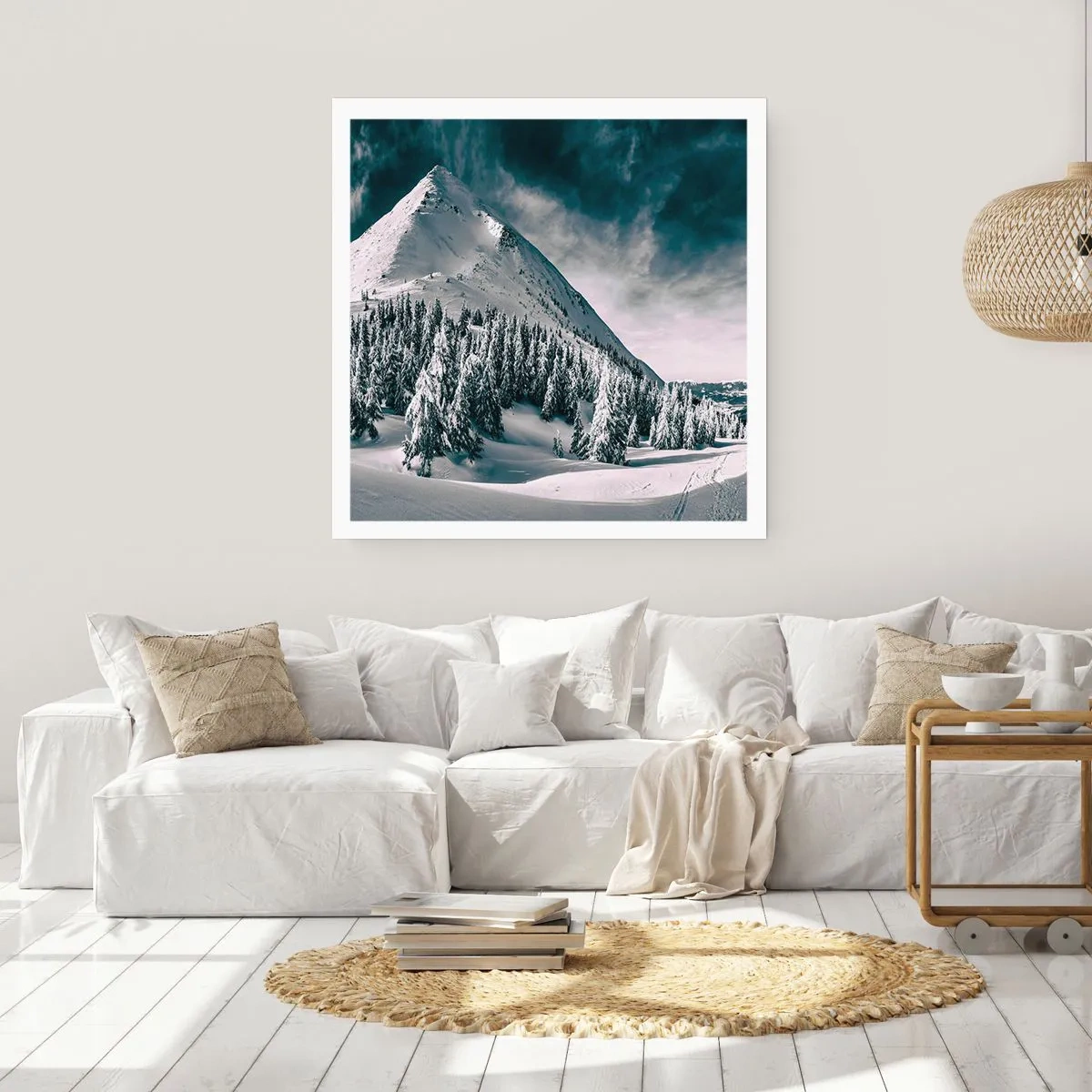 Poster - Het land van sneeuw en ijs - 40x40 cm