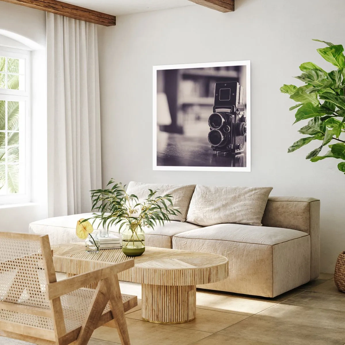 Poster - De magie van oude fotografie - 30x30 cm
