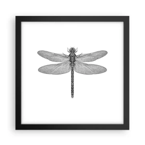 Poster in een zwarte lijst - Precisie van de natuur - 30x30 cm