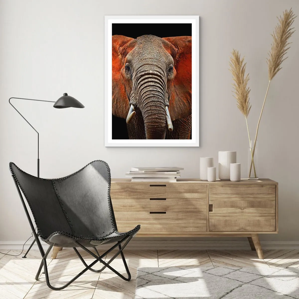 Poster in een witte lijst - Ik ben wild, en jij? - 70x100 cm