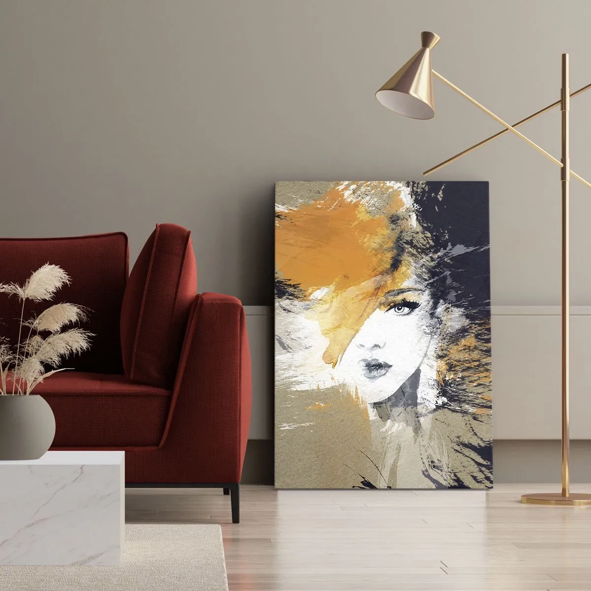 Schilderen op canvas - En er is licht - 50x70 cm