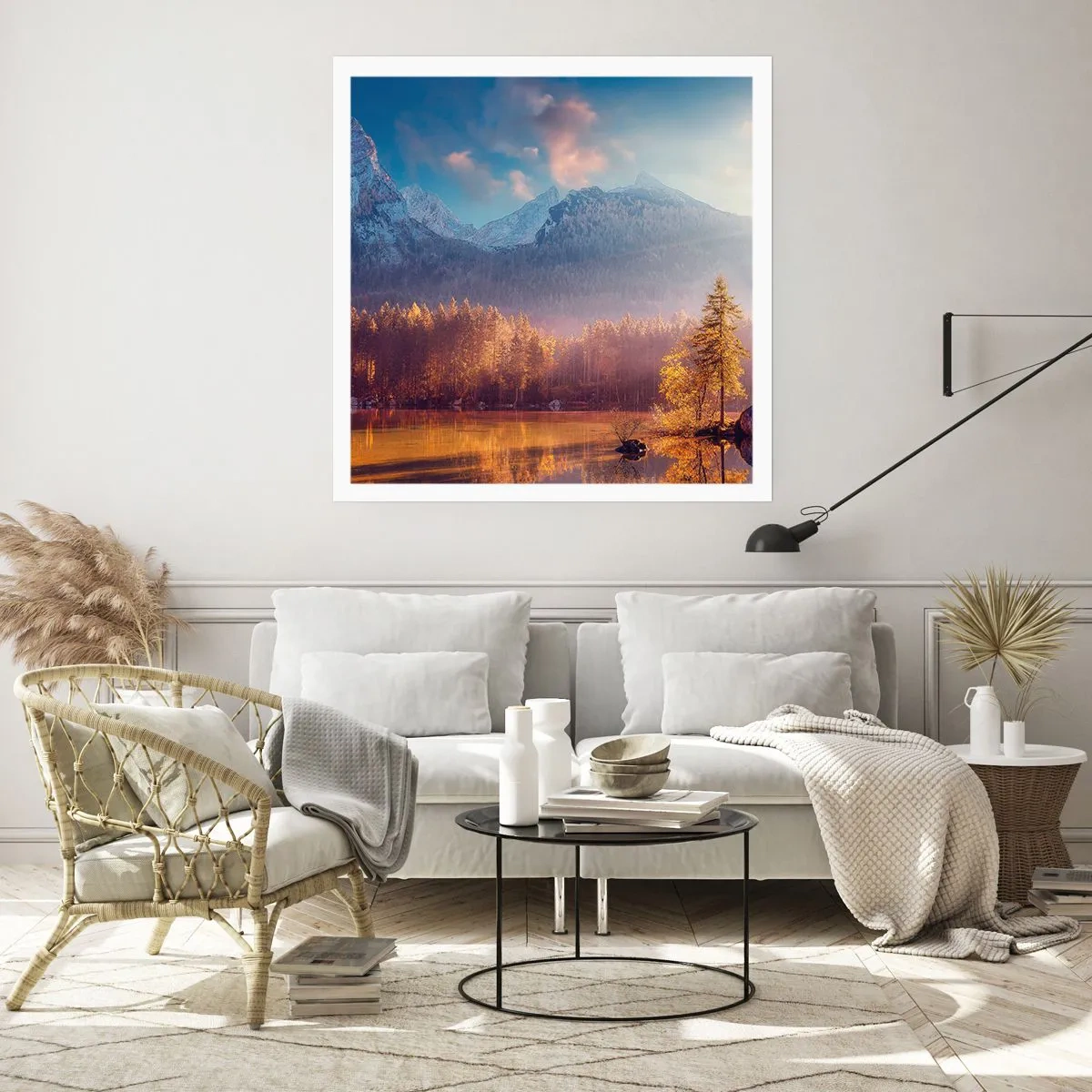 Poster - In bergen en dalen - 50x50 cm