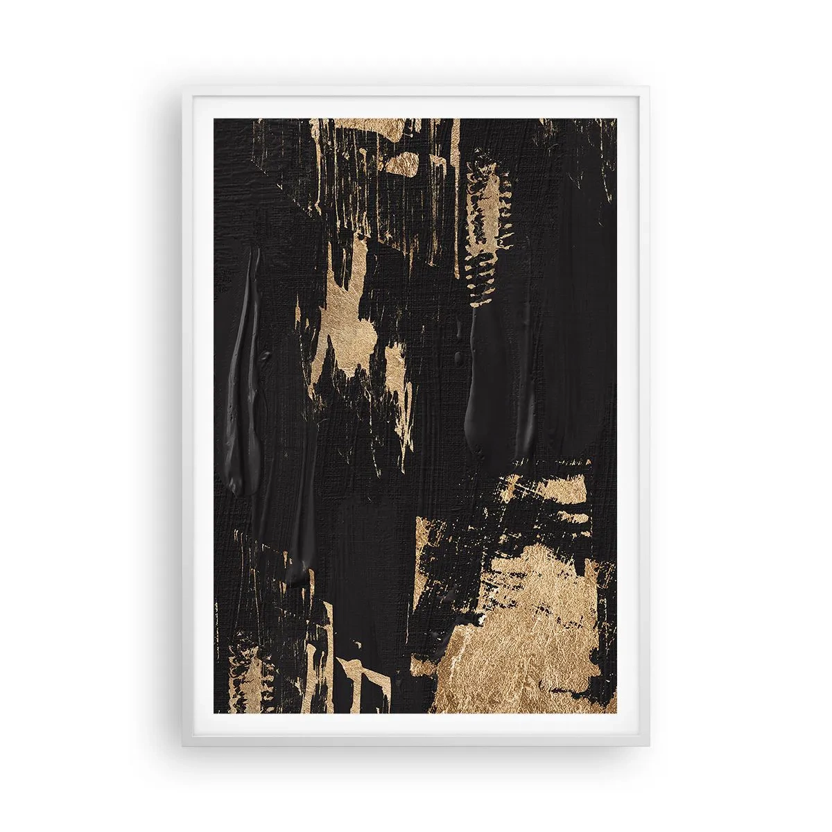 Poster in een witte lijst - Spoor van aanraking - 70x100 cm