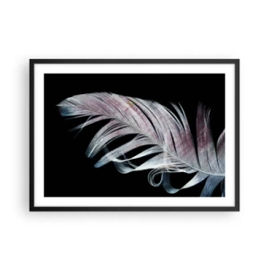 Poster in een zwarte lijst - Denk aan aanraking - 70x50 cm