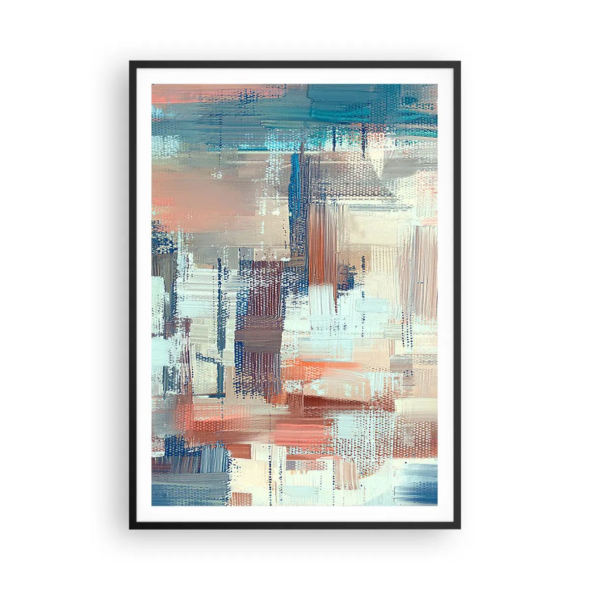 Poster in een zwarte lijst - Het licht bereiken - 70x100 cm